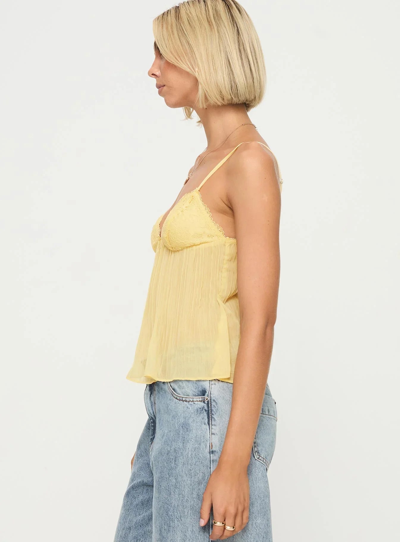 Elvira Geplooide Top